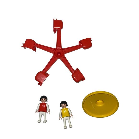 Vintage Playmobil 1981 Geobra Merry Go Round Child Klicky Figure Playground Park - Picture 6 of 6